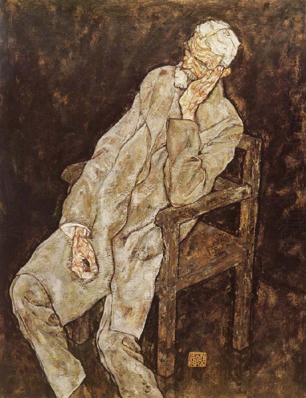 Portrait of Johann Harms, Egon Schiele